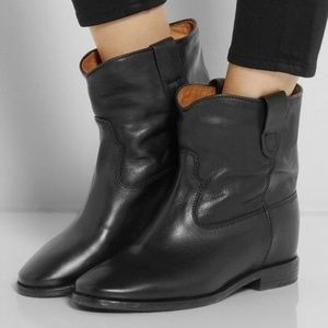 Isabel Marant Crisi Concealed-Wedge Ankle Boots EU 37 US 7